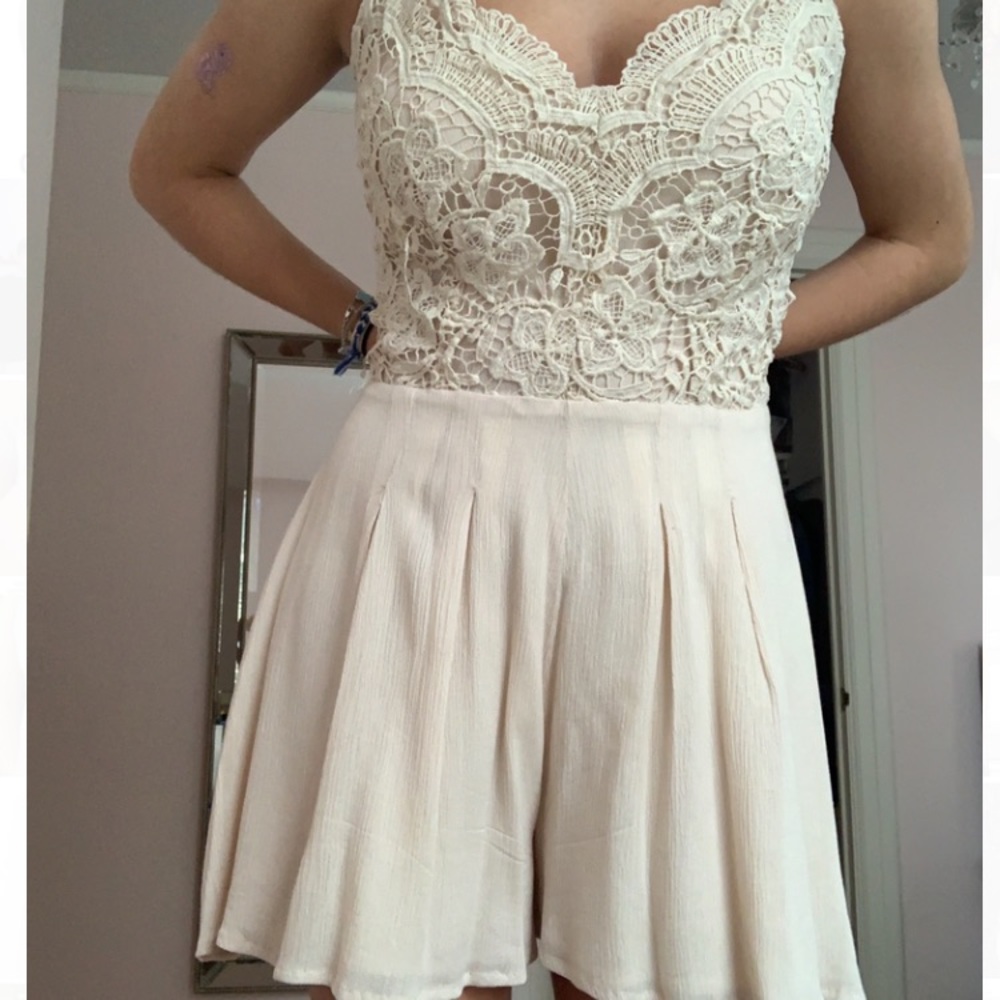 Design Lab lace top romper